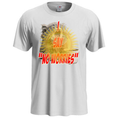 Funny cat illustration with coffee and sunburst - Mens Special Tee - Stedman Classic Tee Thumbnail