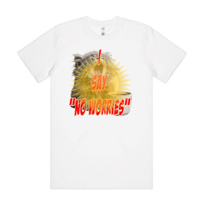 Funny cat illustration with coffee and sunburst - Mens Special Tee - Mens Classic Organic Tee Thumbnail