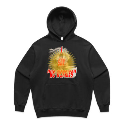 Funny cat illustration with coffee and sunburst - Mens Special Tee - Made Hood Thumbnail