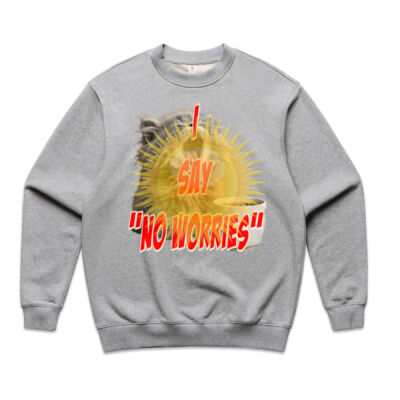 Funny cat illustration with coffee and sunburst - Mens Special Tee - Made Crew Thumbnail