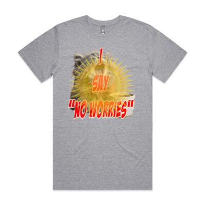 Funny cat illustration with coffee and sunburst - Mens Special Tee - AS Colour - Plus Tee Thumbnail