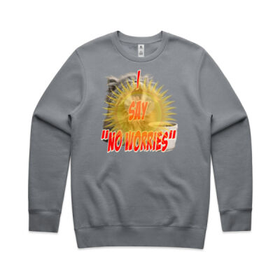 Funny cat illustration with coffee and sunburst - Mens Special Tee - Stencil Crew Thumbnail