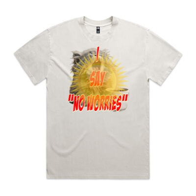 Funny cat illustration with coffee and sunburst - Mens Special Tee - Heavy Faded Tee Thumbnail