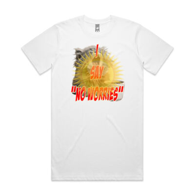 Funny cat illustration with coffee and sunburst - Mens Special Tee - Classic Plus Tee [+5cm] Thumbnail