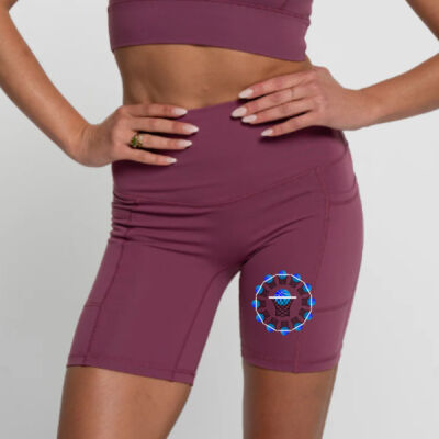 The Basketball Orbit - Bike Short 2.0 - Merlot Thumbnail