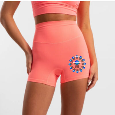 The Basketball Orbit - Hi-Rise Short 2.0 - Bright Pink Thumbnail
