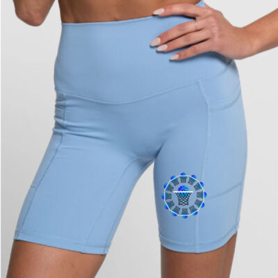 The Basketball Orbit - Bike Short 2.0 - Sky Blue Thumbnail