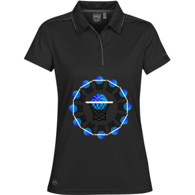 The Basketball Orbit - Women's Inertia Sport Polo Thumbnail