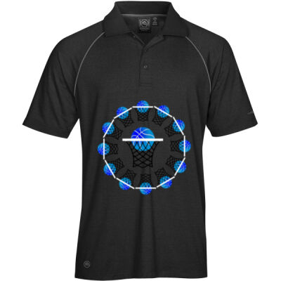 The Basketball Orbit - Men's Piranha Performance Polo Thumbnail