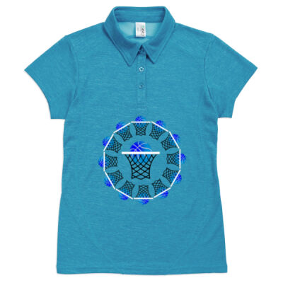 The Basketball Orbit - Ladies' Challenger 100% polyester Polo Thumbnail