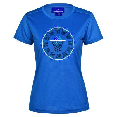The Basketball Orbit - Rapidcool Ultra Light Tee Shirt Ladies Thumbnail