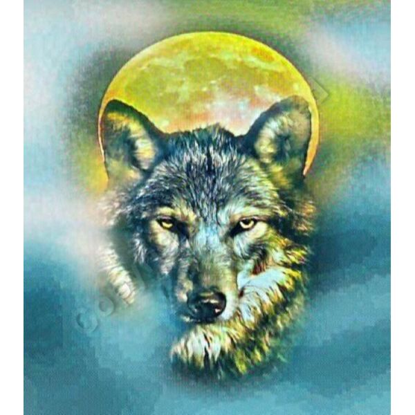 wolf and the yellow moon  Thumbnail